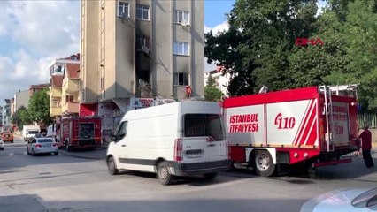 ÇEKMEKÖY'DE 5 KATLI BİNADA YANGIN