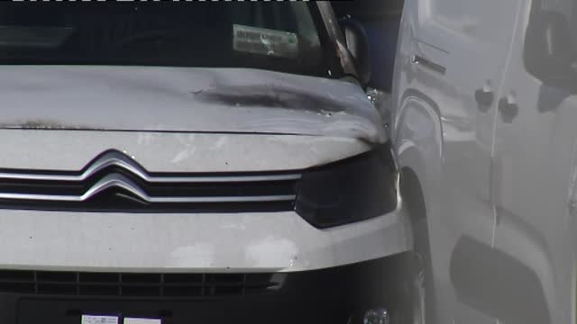 Un incendio daña medio centenar de coches nuevos en el Puerto de Vigo