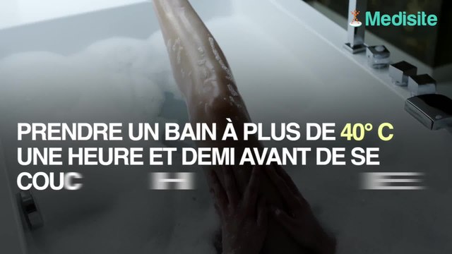 Prendre un bain avant l'heure du coucher aiderait à mieux dormir