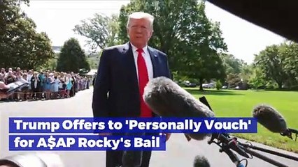 Trump Offers to 'Personally Vouch' for A$AP Rocky's Bail