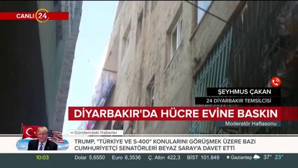 Güvenlik güçlerinden Diyarbakır'daki hücre evine baskın...