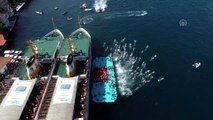 31. Samsung Boğaziçi Kıtalararası Yüzme Yarışı havadan görüntülendi