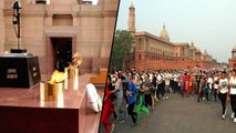 Kargil Vijay Diwas : 20 साल पूरे होने पर Delhi के विजय चौक पर वीरों को किया याद