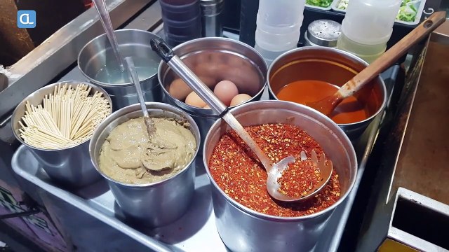 Chinese Barbecue Cold Noodles, Kao Leng Mian 냉면구이 烤冷面 _ Korean Street Food _ 중국식 냉면볶음 길거리음식