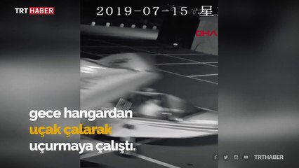 13 yaşındaki Çinli çocuk uçak kaldırmaya çalıştı