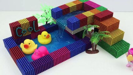 DIY How To Make Beautiful Swimming Pool with 12000 Magnetic Ball and Slime | Magnet Balls 4k
