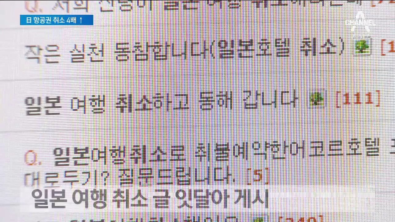 일본 여행 예약 절반 ‘뚝’…저비용항공사, 日 노선 축소