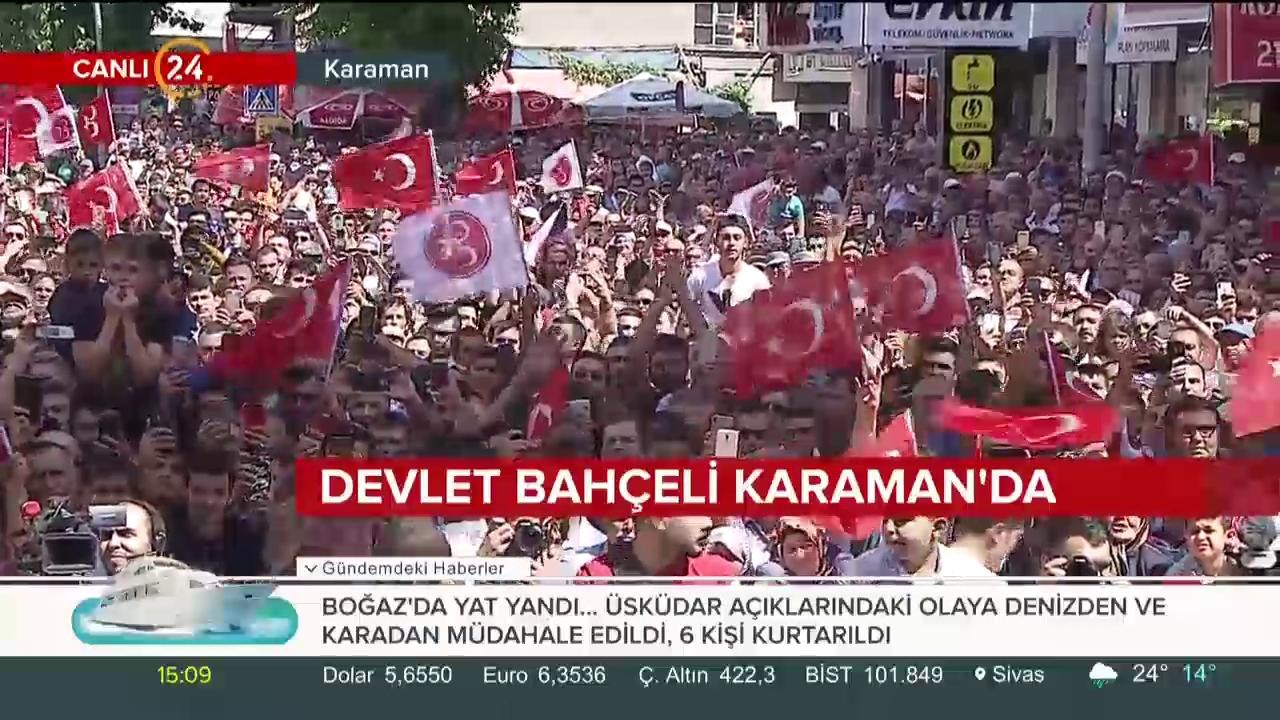MHP Genel Başkanı Devlet Bahçeli Karaman'da