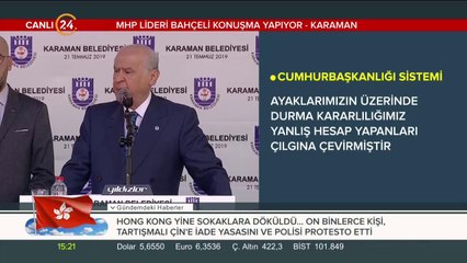 MHP Genel Başkanı Devlet Bahçeli Karaman'da
