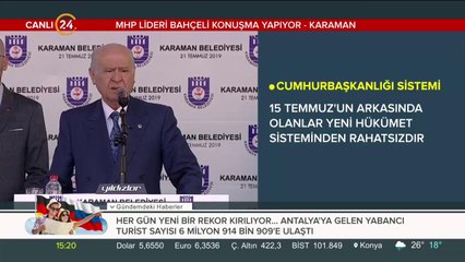 MHP Genel Başkanı Devlet Bahçeli Karaman'da