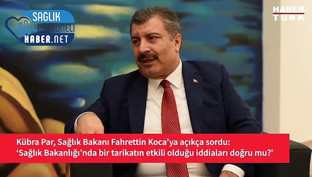 Bakan Fahrettin Koca, Sağlık Bakanlığında bir tarikatın etkili olduğu iddialarını yanıtladı
