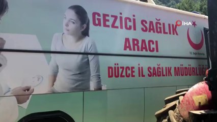 Düzce’de selin vurduğu köylerde 74 afetzedeye sağlık hizmeti verildi