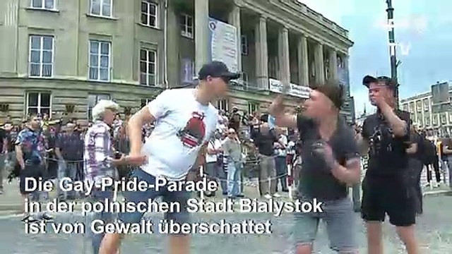 Gay-Pride-Parade in Polen von Gewalt überschattet