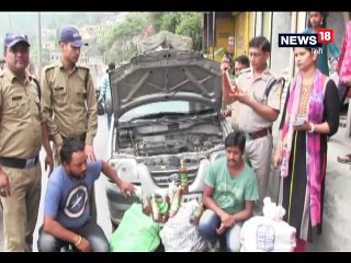 कार से 146 बोतल अवैध शराब बरामद, दो गिरफ्तार
