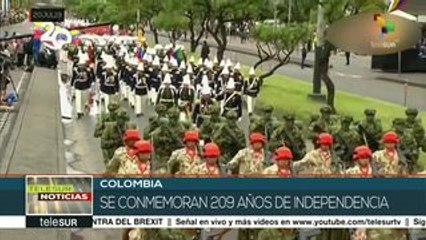 Colombia conmemora 209 años de su independencia