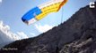 Parachute : il se prend une montagne et atterrit normalement !