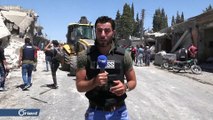 مقتل 6 مدنيين في غارة لطيران ميليشيا أسد على بلدة أورم الجوز بإدلب - سوريا