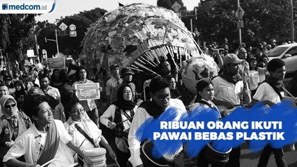 Ribuan Orang Ikuti Pawai Monster Bebas Plastik
