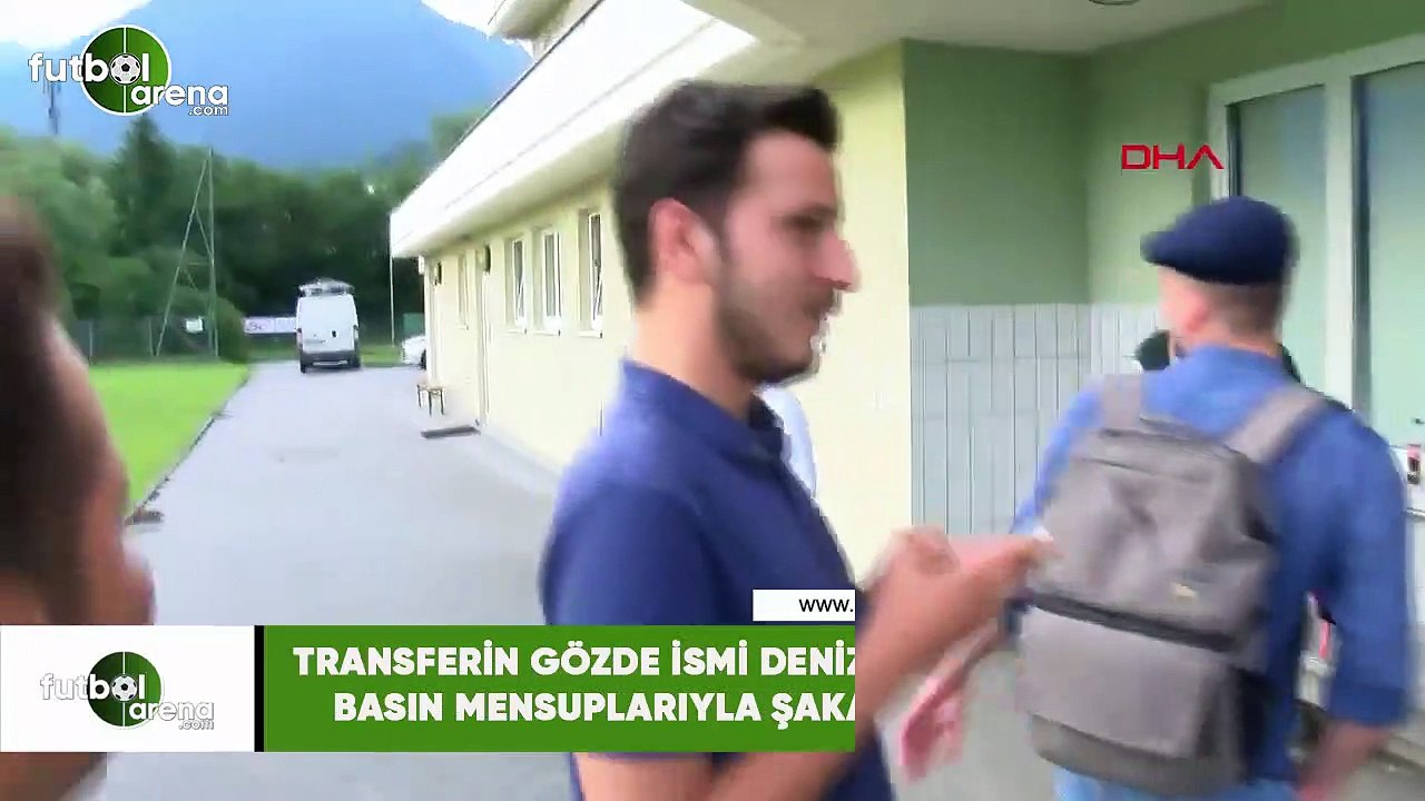 Transferin gözde ismi Deniz Türüç, basın mensupları ile şakalaştı