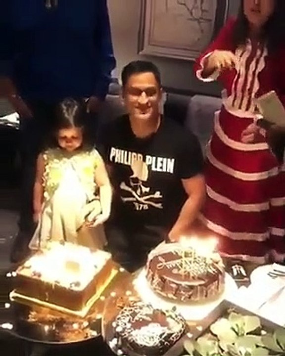 Dhoni s birthday celebration !