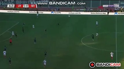 Amazing Goal Nolito (0-1) Liverpool FC vs Sevilla FC