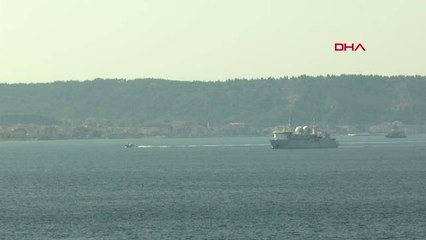 ÇANAKKALE FRANSIZ ZIRHLI İSTİHBARAT GEMİSİ ÇANAKKALE BOĞAZI'NDAN GEÇTİ