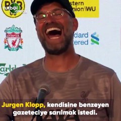 Jurgen Klopp, kendisine benzeyen gazeteci sarımak istedi