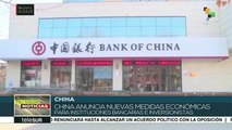 Anuncia China medidas económicas para instituciones bancarias