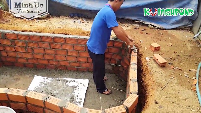 How to make a koi fish pond (part1) - Cách xây hồ cá koi mini tại nhà (phần 1)