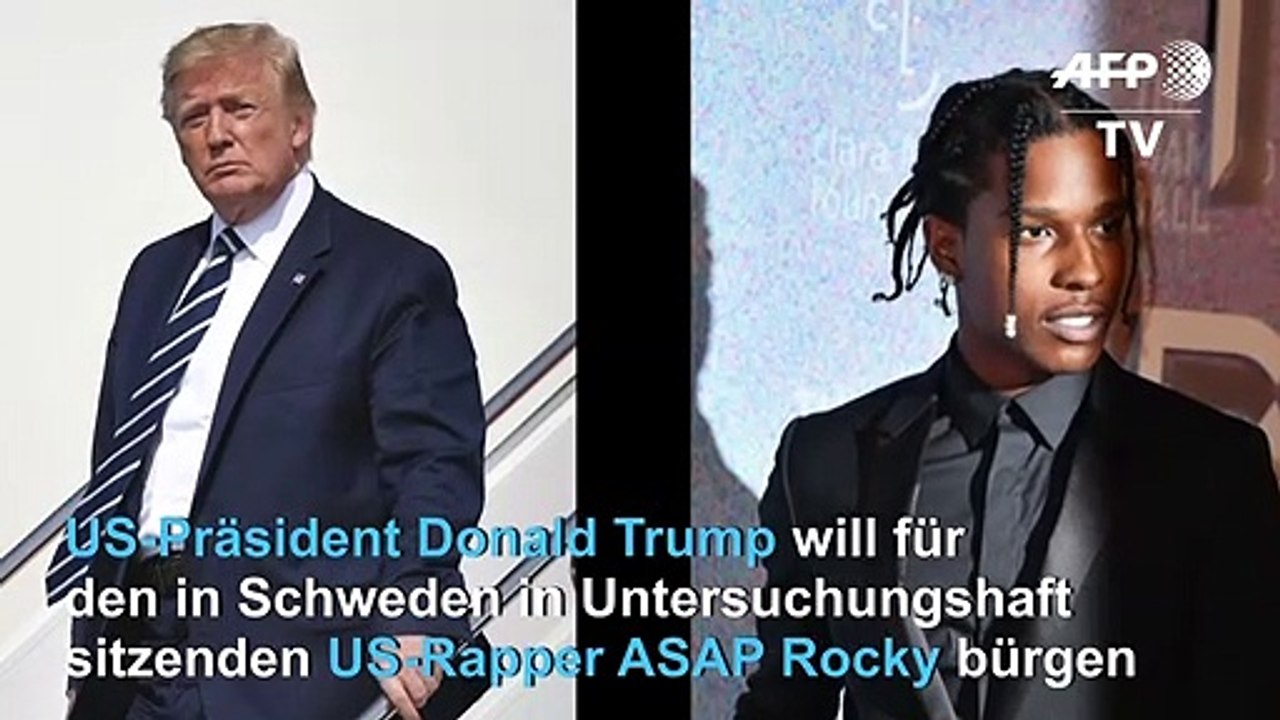 Trump will für in Schweden festgenommenen US-Rapper ASAP Rocky bürgen