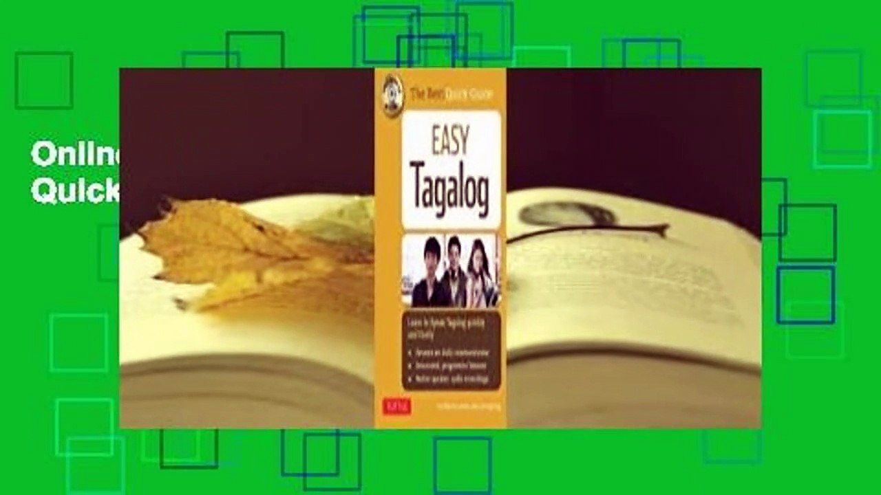 Online Easy Tagalog: Learn to Speak Tagalog Quickly (CD-ROM Included)  For Trial