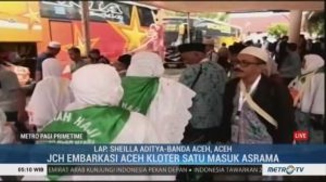 Calhaj Embarkasi Aceh Kloter 1 Mulai Masuki Asrama Haji