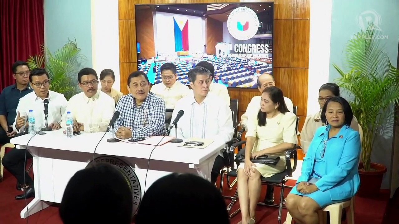House party-list bloc holds press conference ahead of opening of session