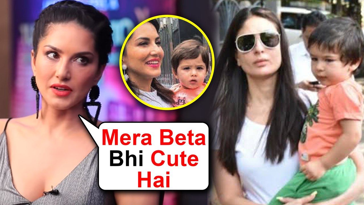 Sunny Leone ANGRY REACTION On Her Son Being Compared To Taimur Ali Khan