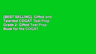 [BEST SELLING]  Gifted and Talented COGAT Test Prep Grade 2: Gifted Test Prep Book for the COGAT