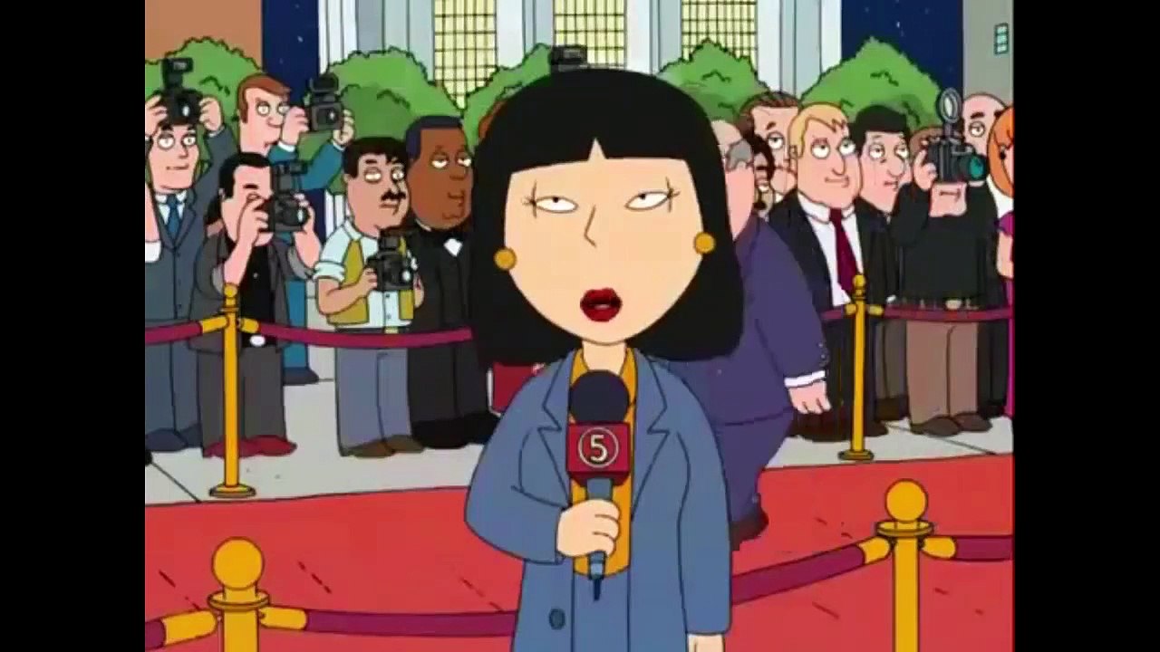 Family Guy - The Griffin family in the red carpet