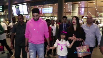 Download Video: Aishwarya Rai, Abhishek Bachchan, Salman Khan's Family Arrives At Mumbai Airport