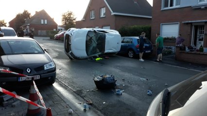 Gaurain Rx Crash voiture conduite de gaz rue Wirie 22.07.2019