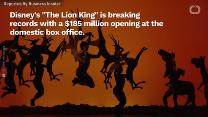 'The Lion King' Drags Home Kill Of $185 Million In Opening Weekend