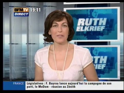BFM TV - 24 Mai 2007 - Début BFM TV Soir (Ruth Elkrief)