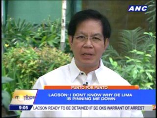 Lacson: I don't know why de Lima is pinning me down