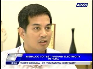 Download Video: Meralco to test prepaid electricity in Rizal