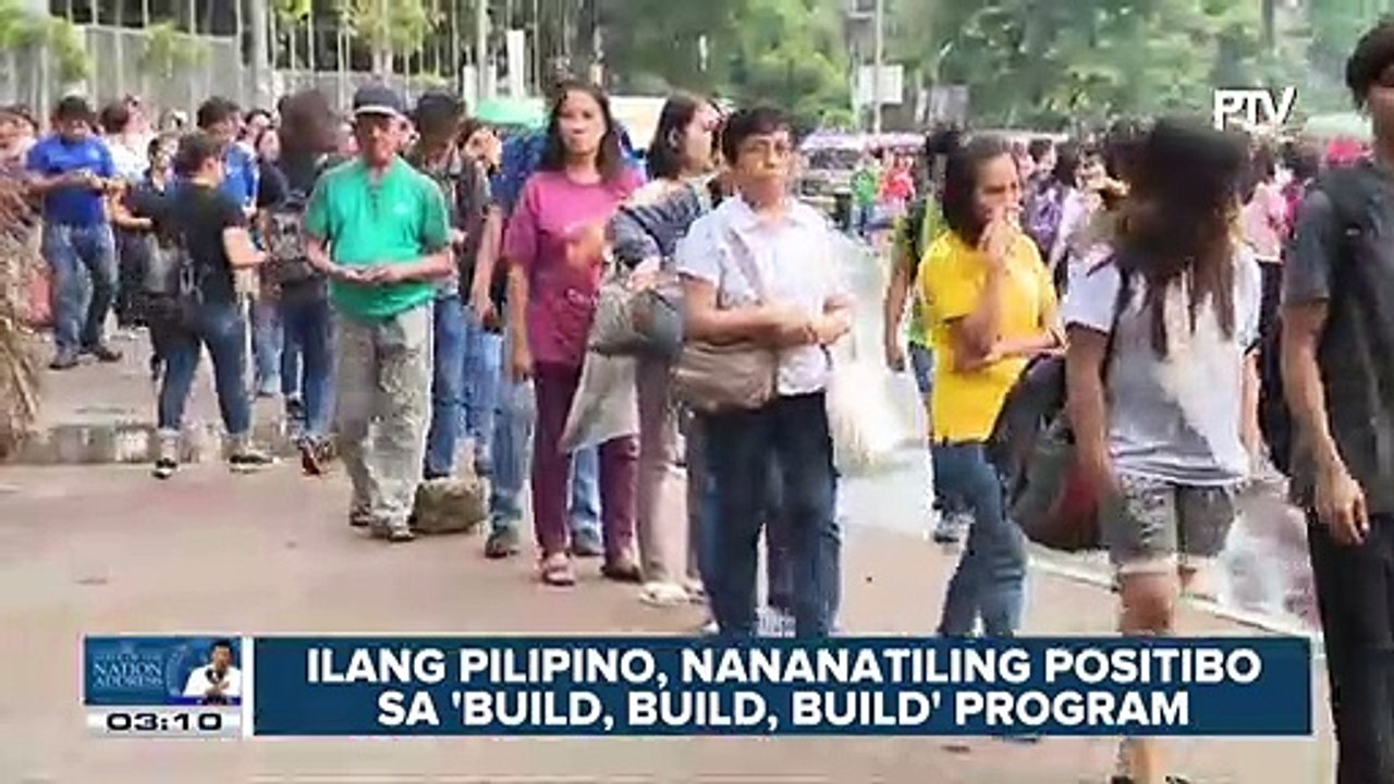 Ilang Pilipino, nananatiling positibo sa 'Build, Build, Build' program
