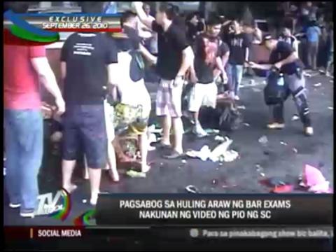 Bar exams blast footage shown for first time