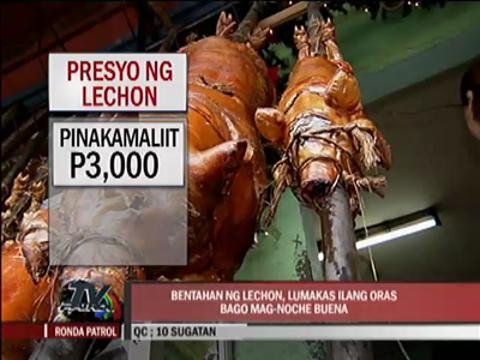 Many Pinoys buy lechon for Noche Buena