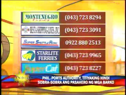 Port authorities to prevent overloading of ferries