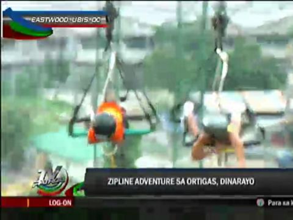 Adrenaline rush at the Ortigas Zipline