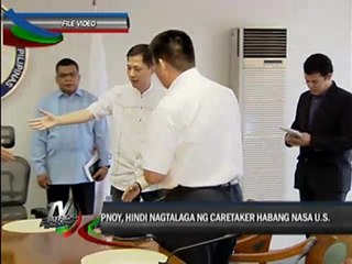 No caretaker while Aquino is in the US