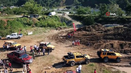 Rize'de kimsesiz çocukların Off-road heyecanı