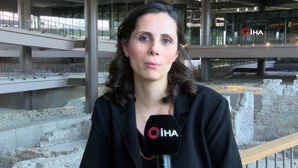 Dev mozaiğin yer aldığı müze otelde sona yaklaşıldı...Son durum havadan görüntülendi